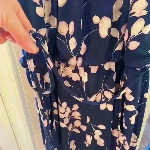 Wisp Stitch Fix Cropped Wide Leg Jumpsuit Size 4 - Picture 6 of 9